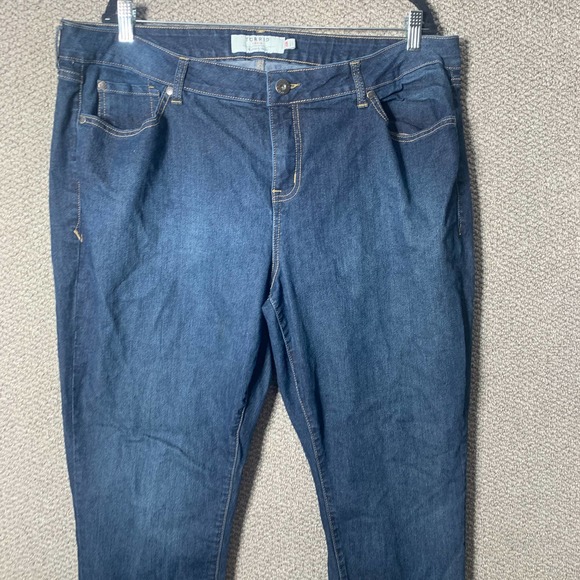 Torrid Womens Jeans 20R Blue Dark Wash Denim Skinny High Rise Pockets Stretch - Picture 2 of 9